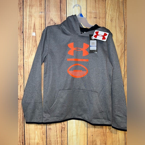 Youth Boys XL Under Armour Hoodie NWT Football - Picture 1 of 8